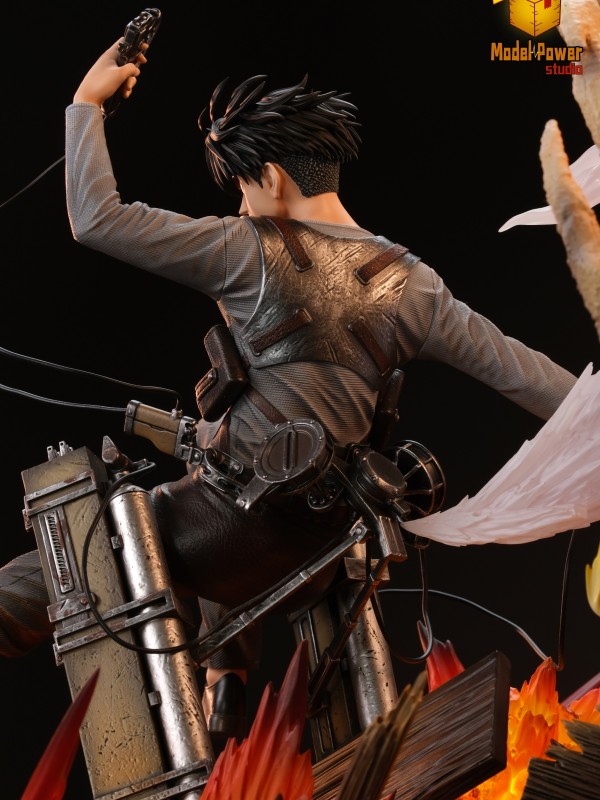 Model Power Studio Attack on Titan Levi Ackerman Street Fighting 1/6 Statue